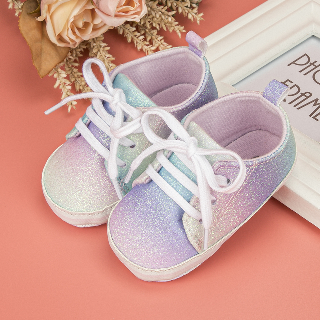 Dziecięce buty Baby Boy i dziewczęce w jednym, miękka podeszwa, gradientowe kolory, idealne dla noworodka - Wianko - 2