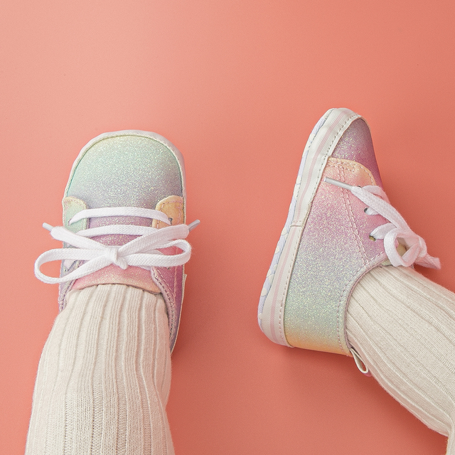 Dziecięce buty Baby Boy i dziewczęce w jednym, miękka podeszwa, gradientowe kolory, idealne dla noworodka - Wianko - 11