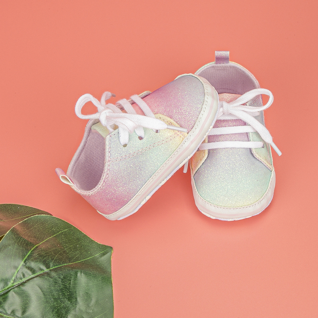 Dziecięce buty Baby Boy i dziewczęce w jednym, miękka podeszwa, gradientowe kolory, idealne dla noworodka - Wianko - 4