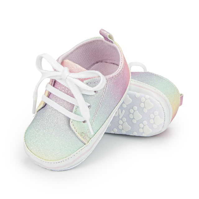 Dziecięce buty Baby Boy i dziewczęce w jednym, miękka podeszwa, gradientowe kolory, idealne dla noworodka - Wianko - 9