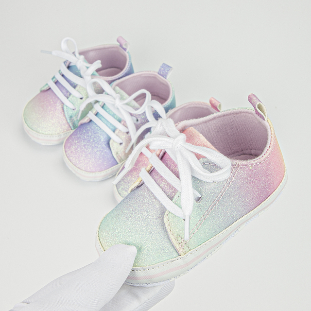 Dziecięce buty Baby Boy i dziewczęce w jednym, miękka podeszwa, gradientowe kolory, idealne dla noworodka - Wianko - 6
