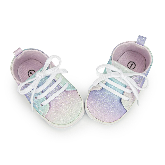 Dziecięce buty Baby Boy i dziewczęce w jednym, miękka podeszwa, gradientowe kolory, idealne dla noworodka - Wianko - 14