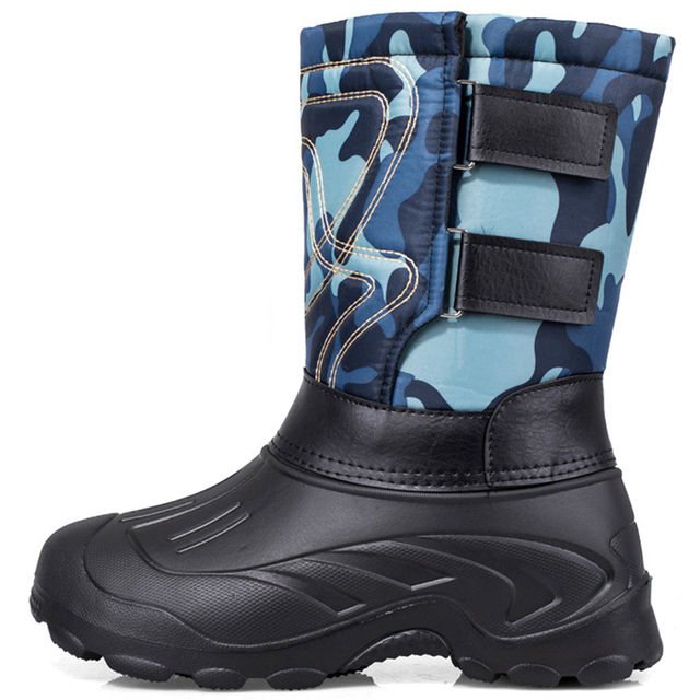 Męskie śnieżne buty z platformą, ciepłe wełną w środku, wodoodporne, luksusowe, wysokie, outdoorowe, sneakersy - Wianko - 105