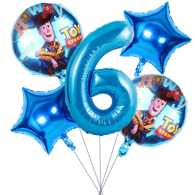Zestaw 5 balonów foliowych Disney Toy Story 4 - dekoracje urodzinowe, zabawki dla niemowląt, Baby Shower - Wianko - 6