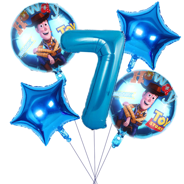 Zestaw 5 balonów foliowych Disney Toy Story 4 - dekoracje urodzinowe, zabawki dla niemowląt, Baby Shower - Wianko - 7