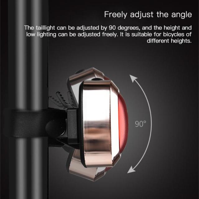 Lekkie oświetlenie rowerowe wodoodporne Taillight - przedni lub tylny, jasne światło ostrzegawcze o bezpieczeństwie - Wianko - 11