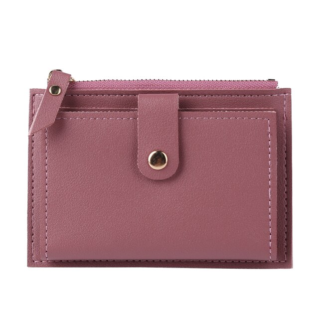 Kobiety moda PU skórzane torebki wielofunkcyjny portfel na karty kredytowe i ID w jednym wariantach kolorystycznych - mini, casual - Wianko - 16