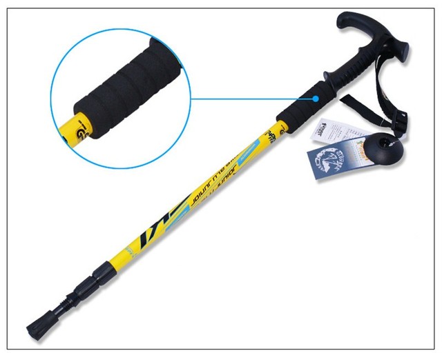 Regulowane kije trekkingowe 2021 Alpenstock Shock z aluminium - Wianko - 24