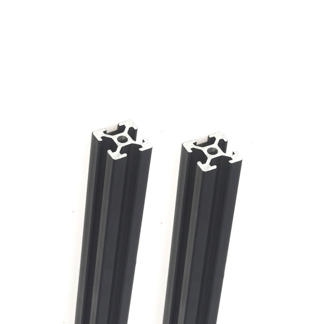 Profile aluminiowe ramki czarny Silver 100-1200mm 2020 T-slot do maszyny grawerującej laserowo CNC - 2 sztuki - Wianko - 3