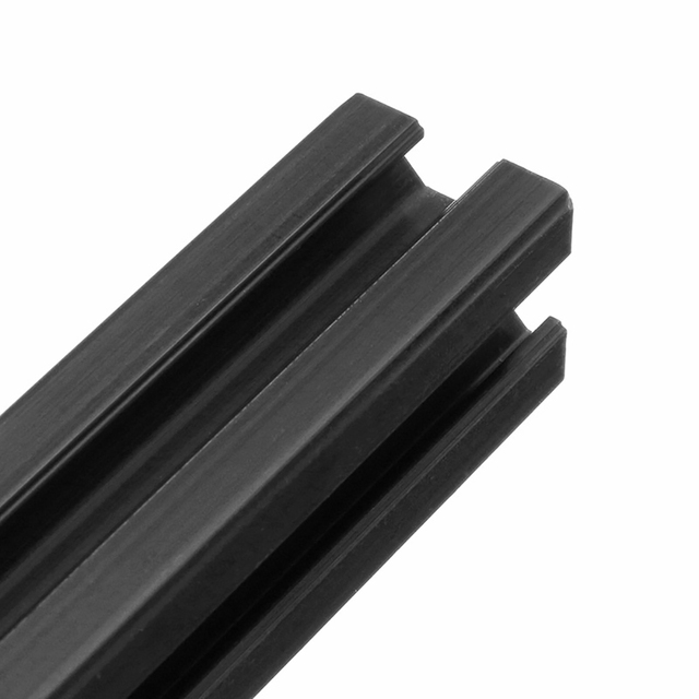 Profile aluminiowe ramki czarny Silver 100-1200mm 2020 T-slot do maszyny grawerującej laserowo CNC - 2 sztuki - Wianko - 4