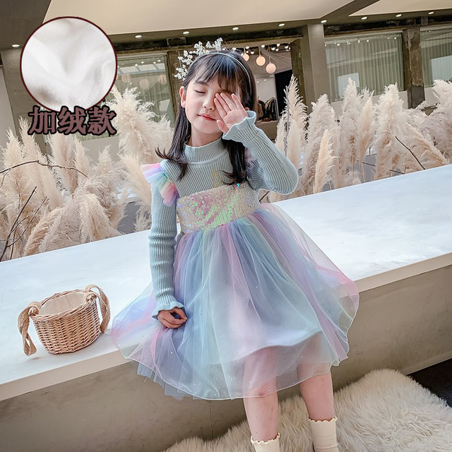 Sukienka dziecięca cekinowa dla małych księżniczek na co dzień i okazje specjalne - Wianko - 10