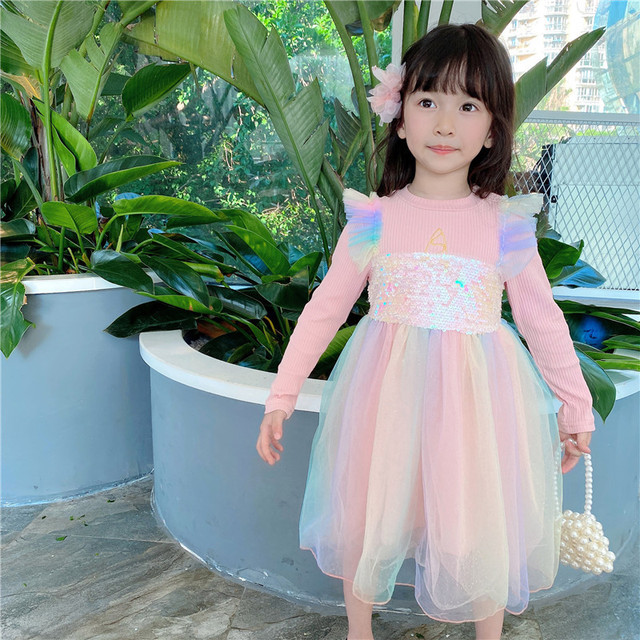 Sukienka dziecięca cekinowa dla małych księżniczek na co dzień i okazje specjalne - Wianko - 28