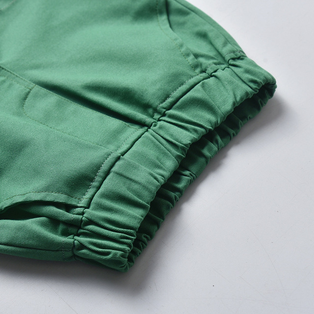 Zestaw ubrań dziecięcych kwiatowy 1-6 lat z koszulą z nadrukiem i zielonymi spodniami (2021) - Wianko - 9