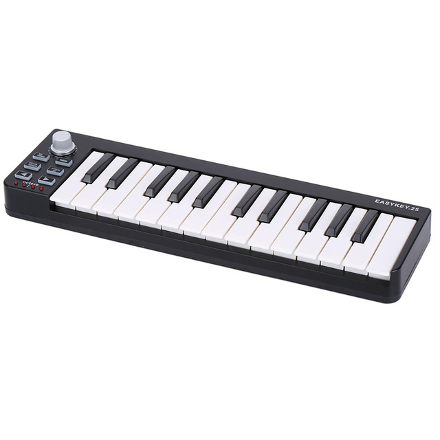 Przenośna klawiatura MIDI Worlde Easykey.25 - 25 mini klawiszy, zasilana przez USB - Wianko - 8