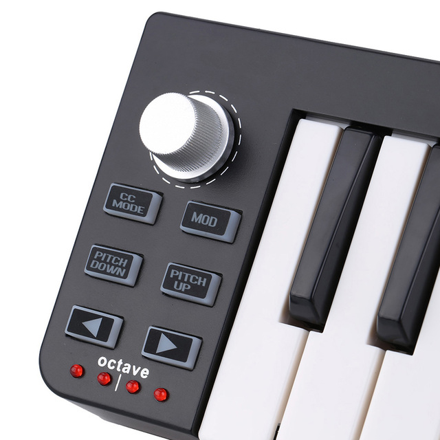 Przenośna klawiatura MIDI Worlde Easykey.25 - 25 mini klawiszy, zasilana przez USB - Wianko - 6