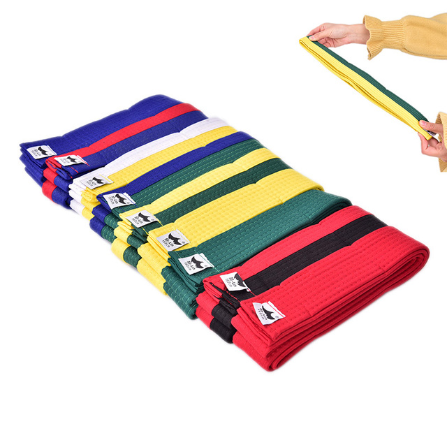 Nowy pas Taekwondo Karate - wysoka jakość, trwały, wygodny, podwójny, do owijania - wszystkie kolory - Wianko - 1