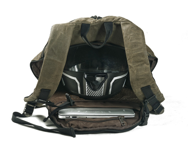 Duży plecak podróżny na motocykl, z miejscem na laptop, wodoodporny: 30 litrów, kask do jazdy konnej - sportowy i praktyczny - Wianko - 5