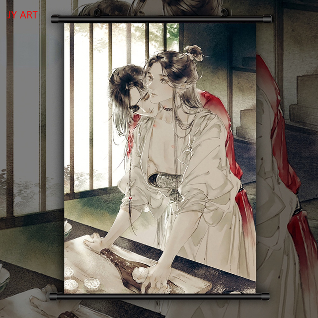 Tian Guan Ci Fu Hua Cheng Xie Lian - Plakat na płótnie z anime, minimalistyczny obraz dla dzieci, dekoracja do sypialni - Wianko - 4