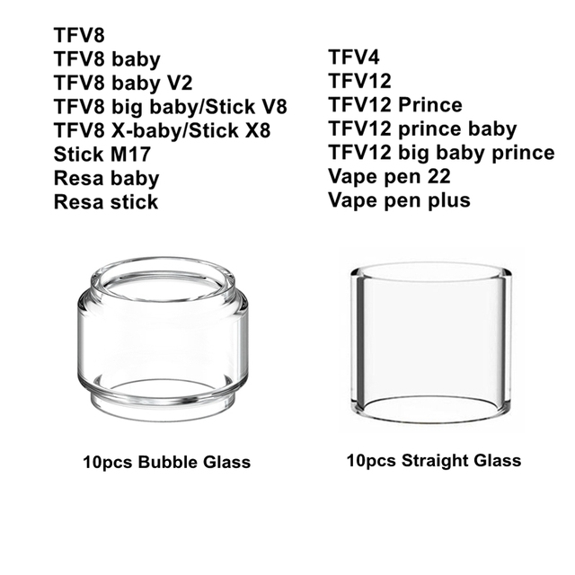 Zbiornik z wymienną rurką ze szkła borokrzemowego dla TFV8 Big x Baby v2 TFV12 duże dziecko książę waporyzator 22 Plus - Wianko - 10