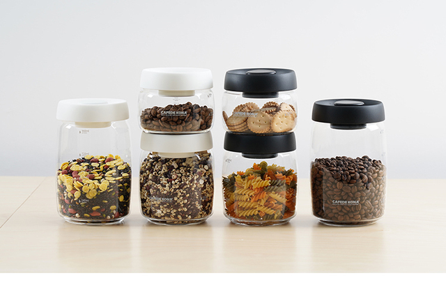 Szklany słoik CAFEDEKONA z pokrywką, wolny od BPA, pojemność żywnościowa, szkło borokrzemianowe - Wianko - 1