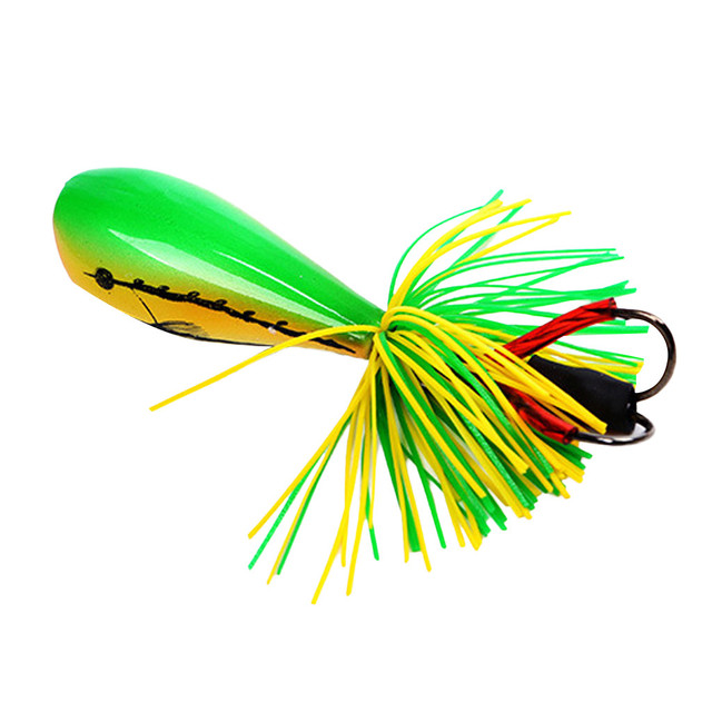 Przynęta żaba 90mm/10g do wędkarstwa wabiąca okonie Snakehead Bass - zielony/różowy - Wianko - 18