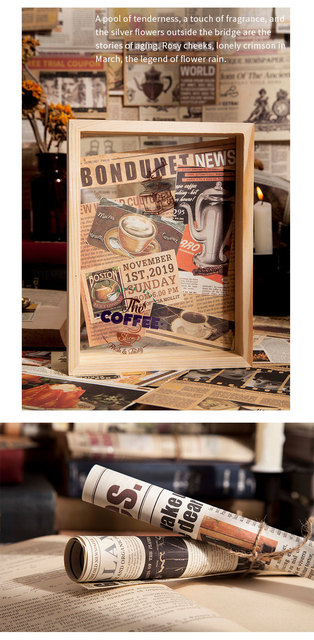 Vintage gazeta - papierowy materiał do scrapbookingu, kartek i pamiętników DIY - Wianko - 15