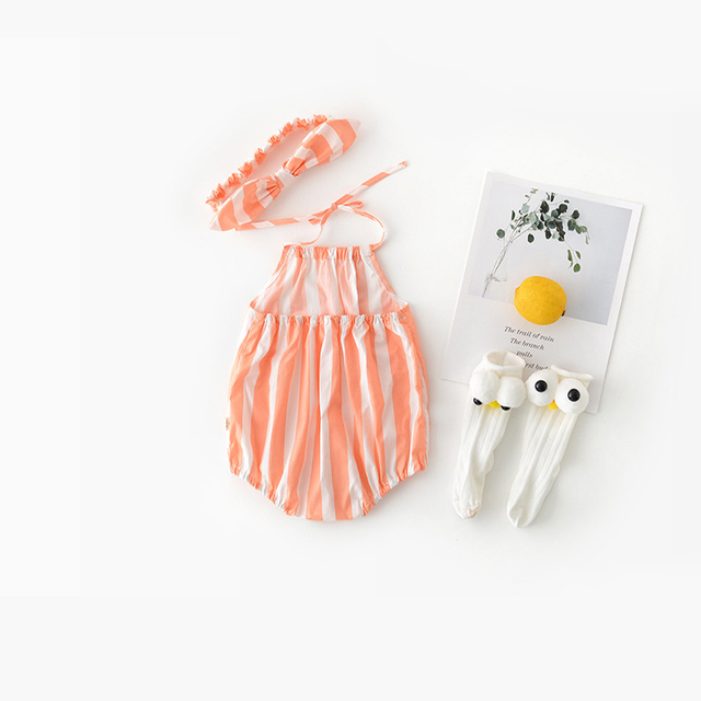 Ubranie dla dziewczynki w stylu Vintage na lato - spiochy Newborn-2Y w kwiatowe wzory, bawełniany jednoczęściowy kombinezon bez pleców - Wianko - 13