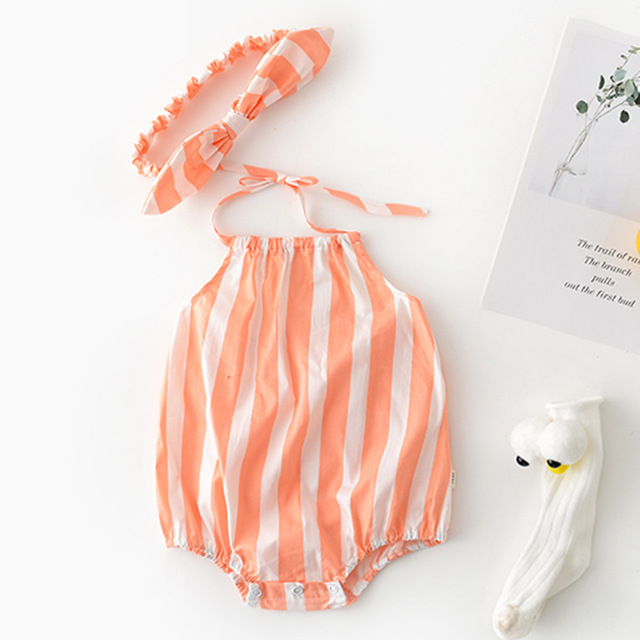Ubranie dla dziewczynki w stylu Vintage na lato - spiochy Newborn-2Y w kwiatowe wzory, bawełniany jednoczęściowy kombinezon bez pleców - Wianko - 12