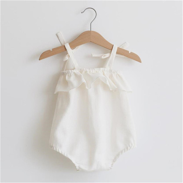 Ubranie dla dziewczynki w stylu Vintage na lato - spiochy Newborn-2Y w kwiatowe wzory, bawełniany jednoczęściowy kombinezon bez pleców - Wianko - 19