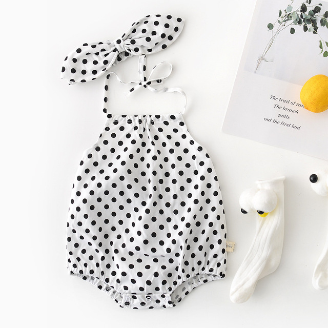 Ubranie dla dziewczynki w stylu Vintage na lato - spiochy Newborn-2Y w kwiatowe wzory, bawełniany jednoczęściowy kombinezon bez pleców - Wianko - 16