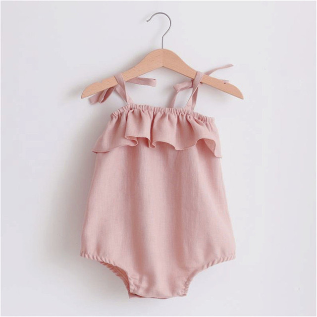 Ubranie dla dziewczynki w stylu Vintage na lato - spiochy Newborn-2Y w kwiatowe wzory, bawełniany jednoczęściowy kombinezon bez pleców - Wianko - 18