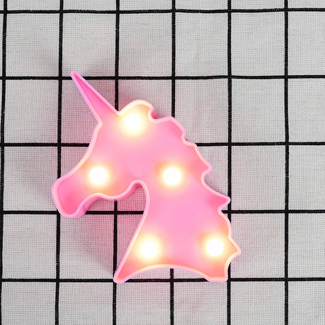 Lampa nocna jednorożec flamingo chmura z 3D efektem LED - dekoracja do pokoju dziecięcego, prezent noworoczny - Wianko - 22