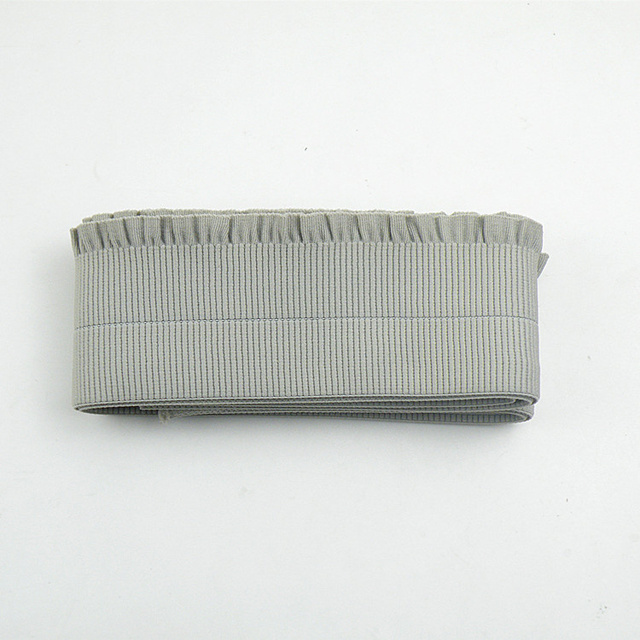 Opaska elastyczna z prążkowaną taśmą, szerokość 6cm, kolor: czarno-biało-szary - Wianko - 9