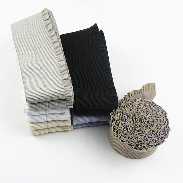 Opaska elastyczna z prążkowaną taśmą, szerokość 6cm, kolor: czarno-biało-szary - Wianko - 4