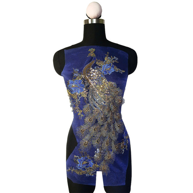 Cekiny haftowane Peacock - akcesoria do rękodzieła, tkanina DIY, aplikacja na sukienki i ubrania - Wianko - 7