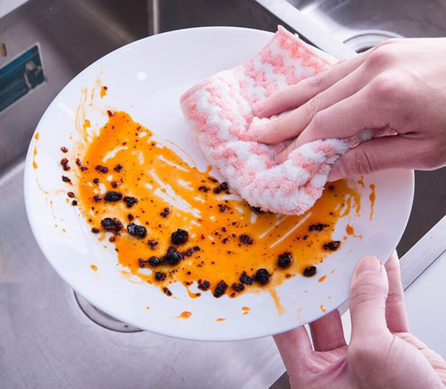Ręcznik do wycierania kuchenny Stripe Dish, Coral Fleece - Wianko - 28