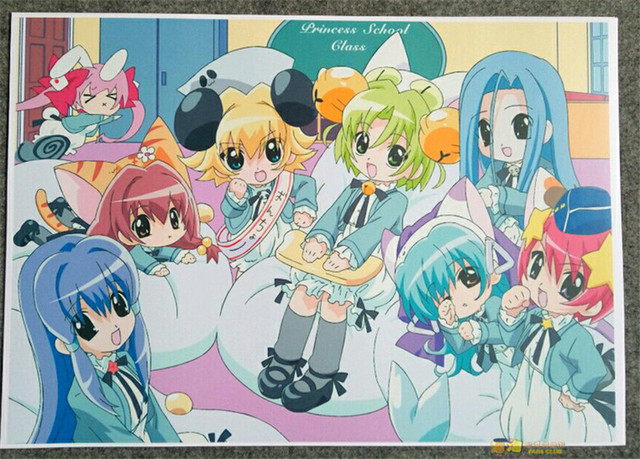 Zestaw 8 plakatów Anime Di Gi Charat z postaciami Dejiko, Puchiko, Usada Hikaru, Piyoko - A3, ścienna naklejka, idealne na prezenty - Wianko - 3