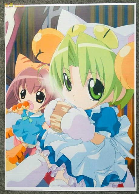 Zestaw 8 plakatów Anime Di Gi Charat z postaciami Dejiko, Puchiko, Usada Hikaru, Piyoko - A3, ścienna naklejka, idealne na prezenty - Wianko - 7