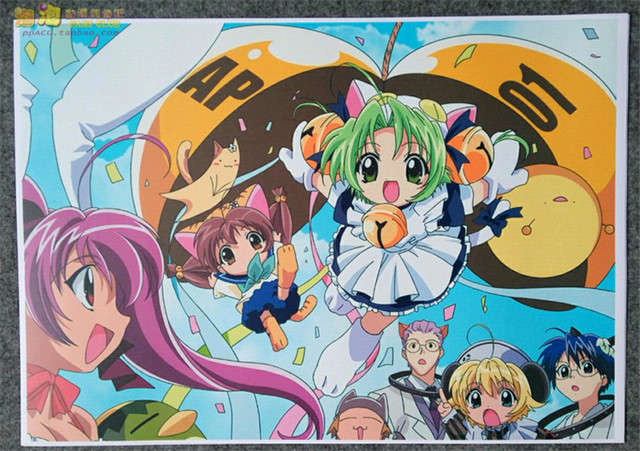 Zestaw 8 plakatów Anime Di Gi Charat z postaciami Dejiko, Puchiko, Usada Hikaru, Piyoko - A3, ścienna naklejka, idealne na prezenty - Wianko - 4