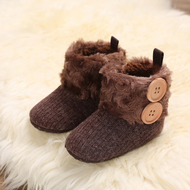 Zimowe buty dla niemowląt z miękką podeszwą - botki dla dziewczynek z ozdobnymi łukami - obuwie dla noworodków, 0-18M - Wianko - 11