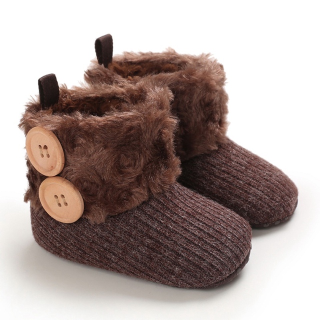 Zimowe buty dla niemowląt z miękką podeszwą - botki dla dziewczynek z ozdobnymi łukami - obuwie dla noworodków, 0-18M - Wianko - 9