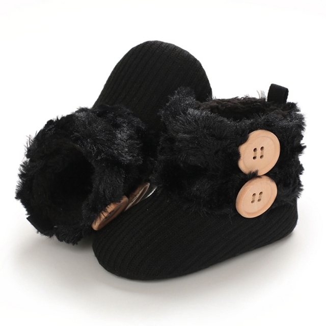 Zimowe buty dla niemowląt z miękką podeszwą - botki dla dziewczynek z ozdobnymi łukami - obuwie dla noworodków, 0-18M - Wianko - 8