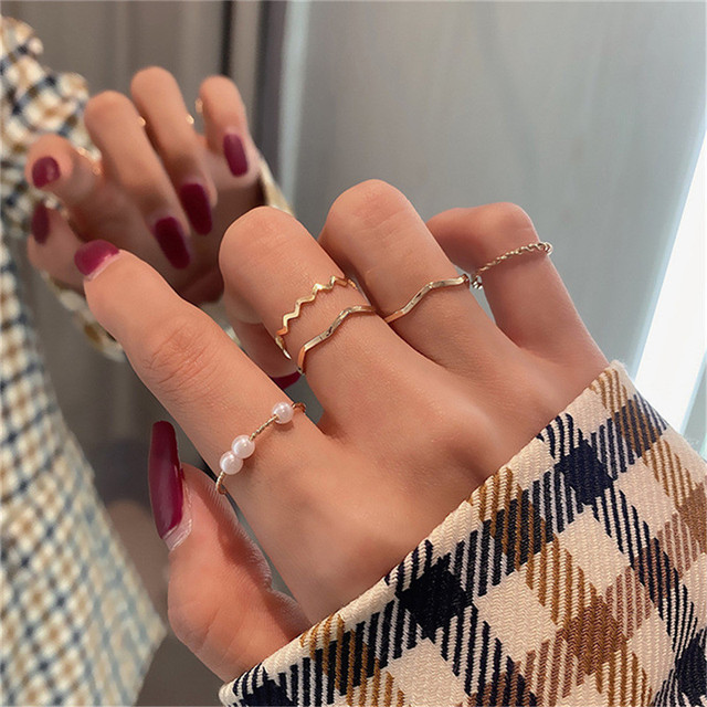 Pierścień damska biżuteria z otwieranym koreańskim stylem luksusowych pierścieni 2021. Trend osobowości w palec wskazujący - Wianko - 26
