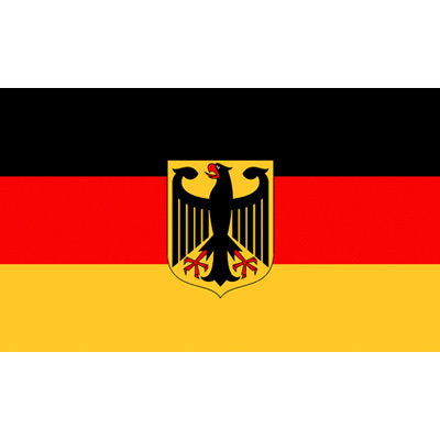 Flaga Niemiec godło narodowe 90x150 CM do dekoracji - Wianko - 1