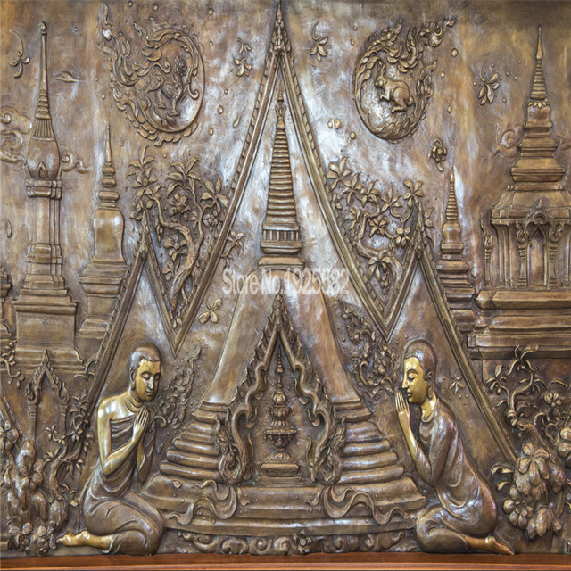 Tajski buddyjski posąg buddy - fototapeta 3D z tajskim motywem - Wianko - 7
