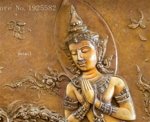 Tajski buddyjski posąg buddy - fototapeta 3D z tajskim motywem - Wianko - 13
