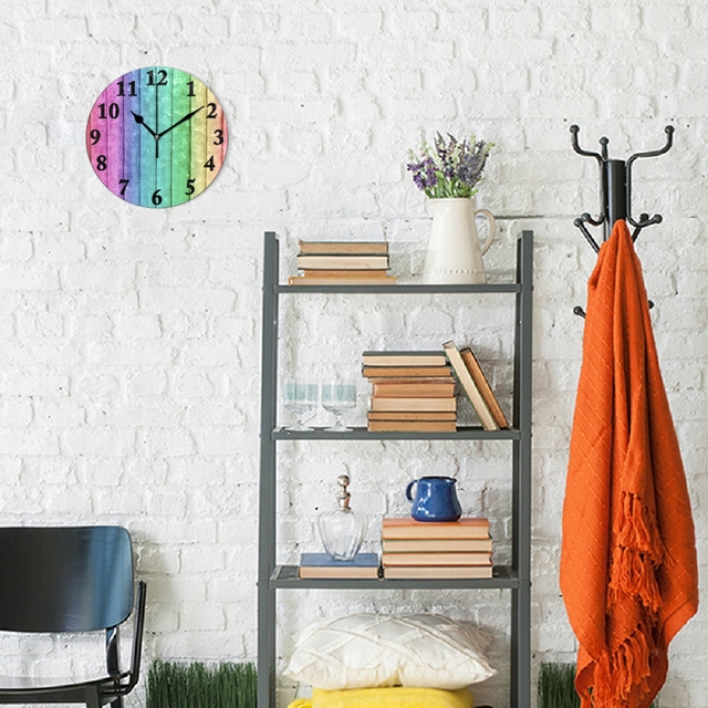 Zegar ścienny DIY 3D z nadrukiem pawia - nowoczesna dekoracja do domu z kwarcowym mechanizmem - Wianko - 4