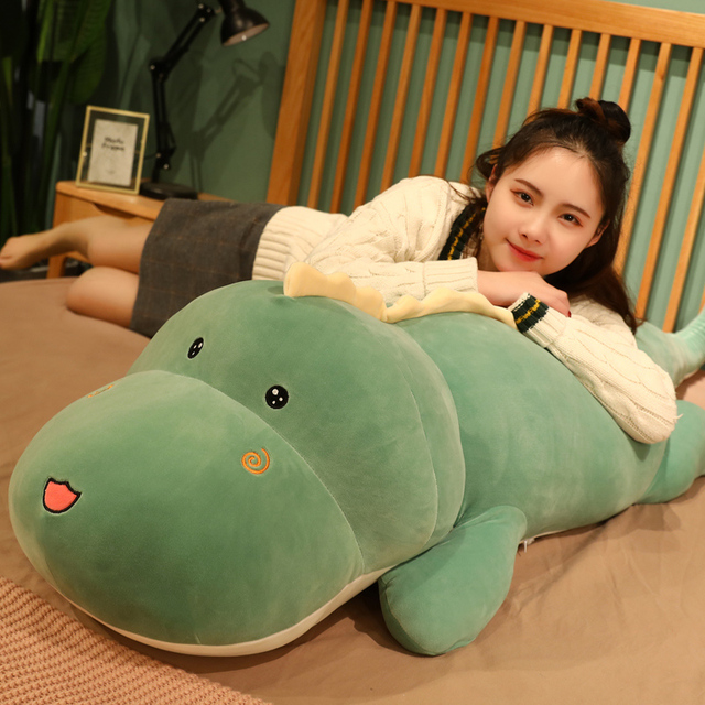 Krokodyl Giant Cute Fluffy - dziewczyna, lalka dinozaur - prezent na urodziny dzieci - filmy i TV - Wianko - 5