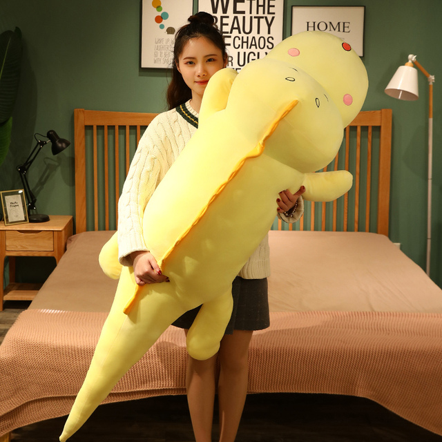 Krokodyl Giant Cute Fluffy - dziewczyna, lalka dinozaur - prezent na urodziny dzieci - filmy i TV - Wianko - 10
