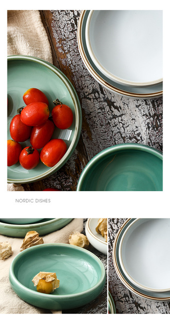 Kreatywne ceramiczne małe naczynie płyta domowa Underglaze Kimchi danie chiński styl japoński Sushi zastawa stołowa - Wianko - 7